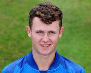 Charlie Barnard on England U19 duty. Image: Hyde Cricket Club