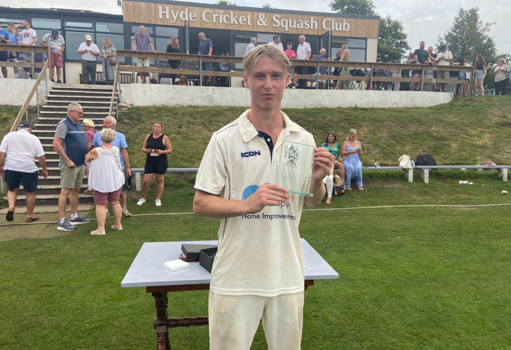 Luke Young. Image: Hyde Cricket Club