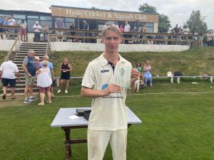 Luke Young. Image: Hyde Cricket Club