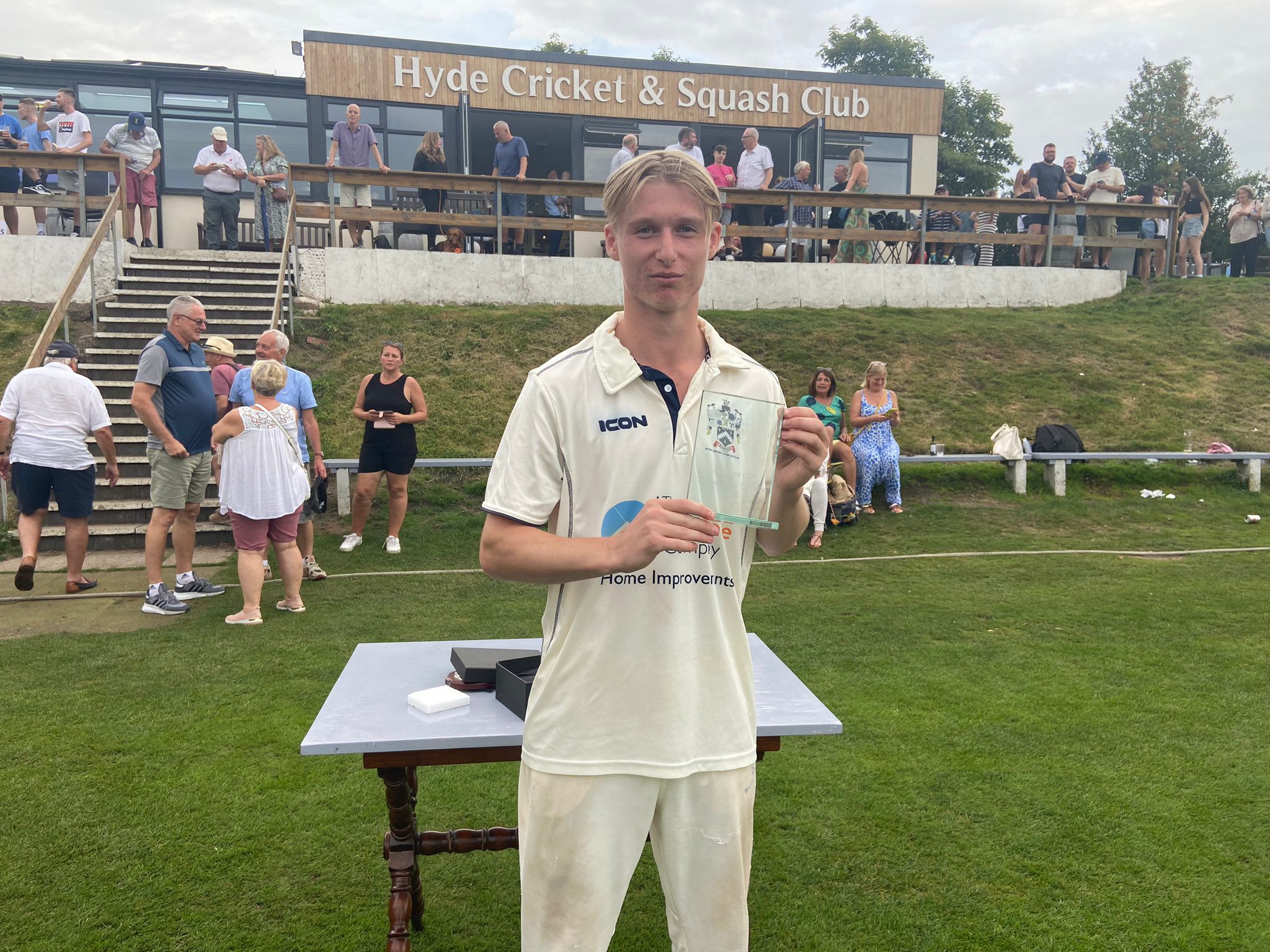 Luke Young. Image: Hyde Cricket Club