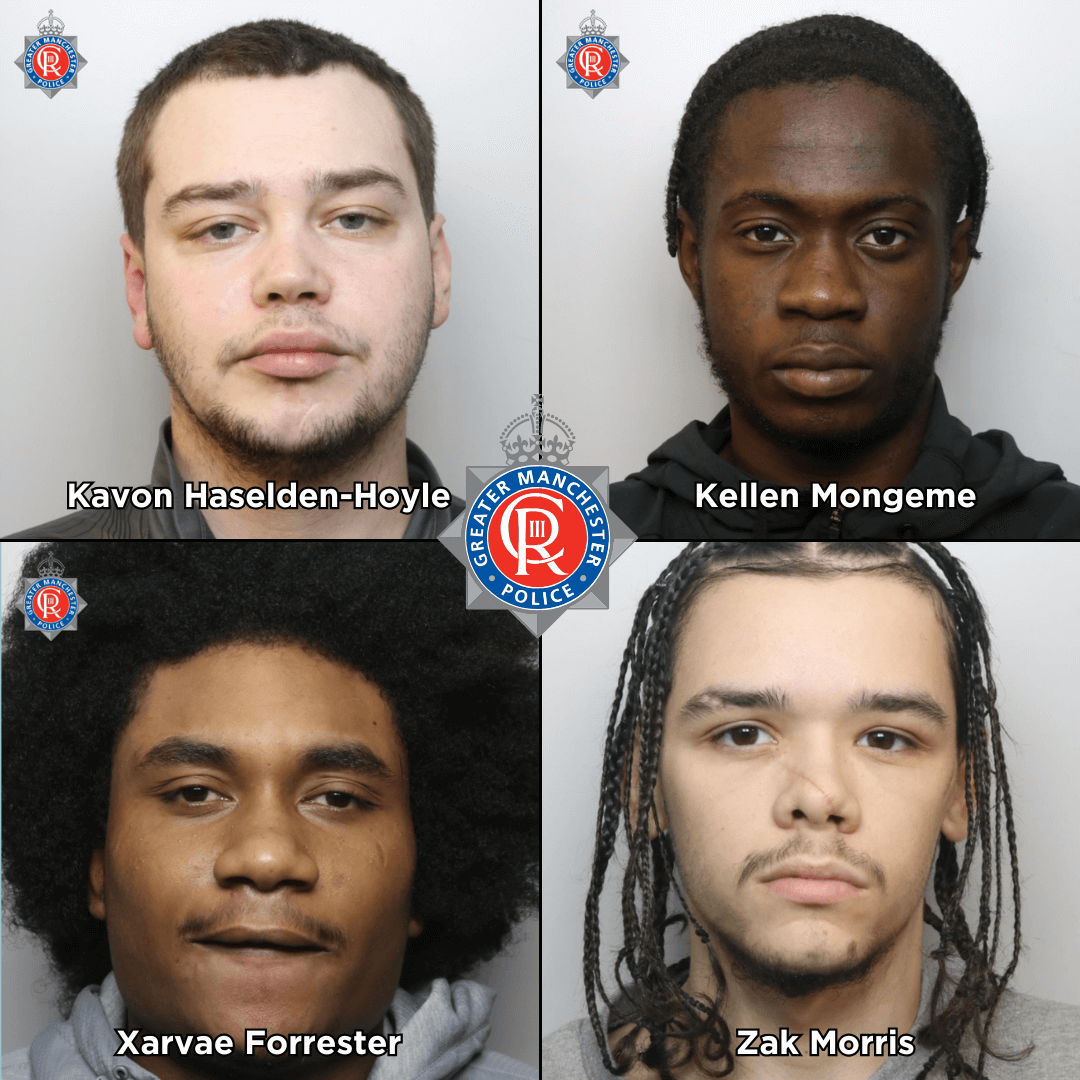 Four sentenced to 107 years. Image: GMP