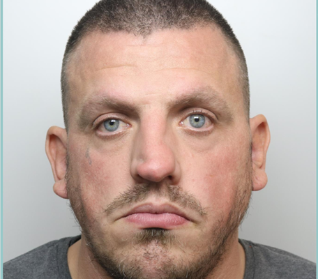 “Utterly vile” thug jailed after years of abuse Mark Mellish Mugshot. Image: GMP
