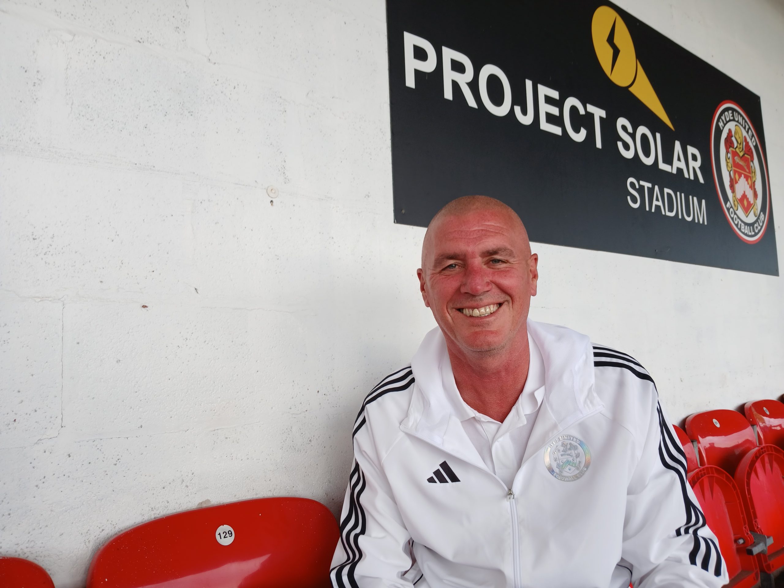 Hyde United manager Nick Spooner. Image: Six57
