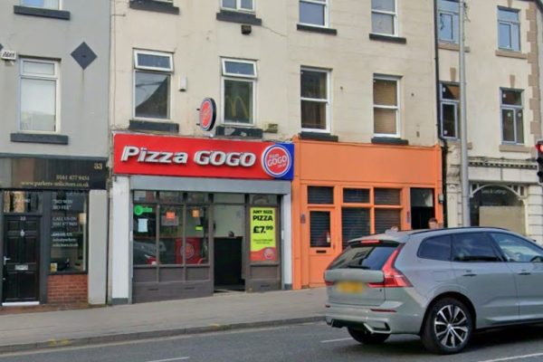 Pizza GoGo on Wellington Road South in Stockport. Image: Google